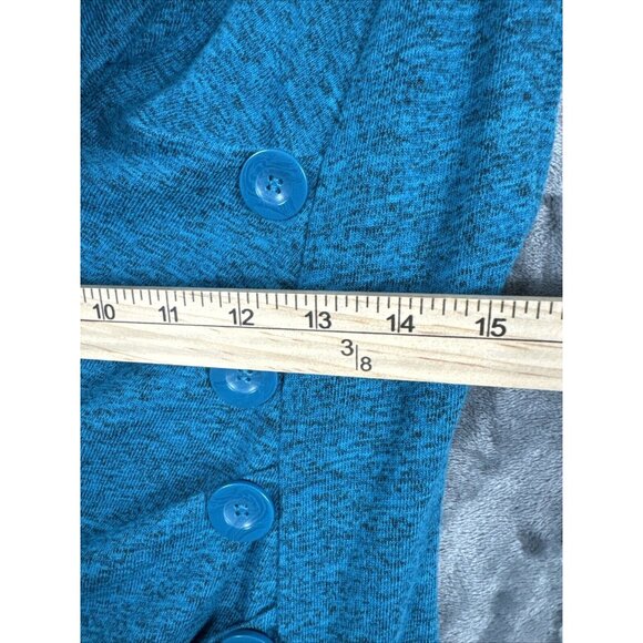 Heart and Soul Woman’s Blouse turquoise Medium Top - Picture 8 of 12